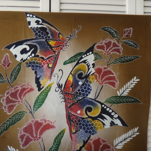 Wall Art Batik  Hand Painting Wall Tapestry NEW - Picture 2 of 5